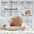 thumbnail image 5 of Sweet Jojo Designs Watercolor Floral Garden Sage Green Girl Satin Fitted Crib Sheet, 5 of 6