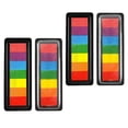 thumbnail image 4 of Shisuyan Ink Pad Multi Color Plastic Sponge 4Pack 8.3X3.1X0.8In, 4 of 8