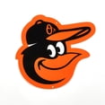 thumbnail image 1 of Baltimore Orioles 12" Bird Head Lasercut Steel Logo Sign, 1 of 1