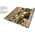 thumbnail image 6 of Handcraft Rugs Cabin Rug  Lodge, Cabin Nature and Animals Area Rug  Modern Geometric Design Cabin Area Rug  Abstract, Multicolor Design Fish/Bear/Moose/Stripped Patterns 5x7 feet, 6 of 8