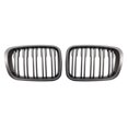 thumbnail image 2 of Paquete de 2 parrillas delanteras de riñón, parrilla de doble listón izquierda y derecha, repuestos de ABS, accesorios fáciles de instalar, parrilla d DYNWAVEMX Parrilla delantera Parrilla, 2 of 8