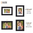 thumbnail image 2 of Sindcom 6 Pack 3.5x5 Picture Frames,Display Pictures 2.5x3.5 with Mat or 3.5 x 5 Without Mat,Gallery Wall Photo Frames, Black, 2 of 7