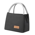 thumbnail image 3 of Bolsa térmica para lonchera, bolsa bento para comida, bolso portátil a prueba de fugas, aislante Negro, 3 of 9