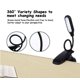 thumbnail image 4 of Mini LED Light Reading Lamp W/Flexible Clip Desk Table Light USB Rechargeable US, 4 of 6