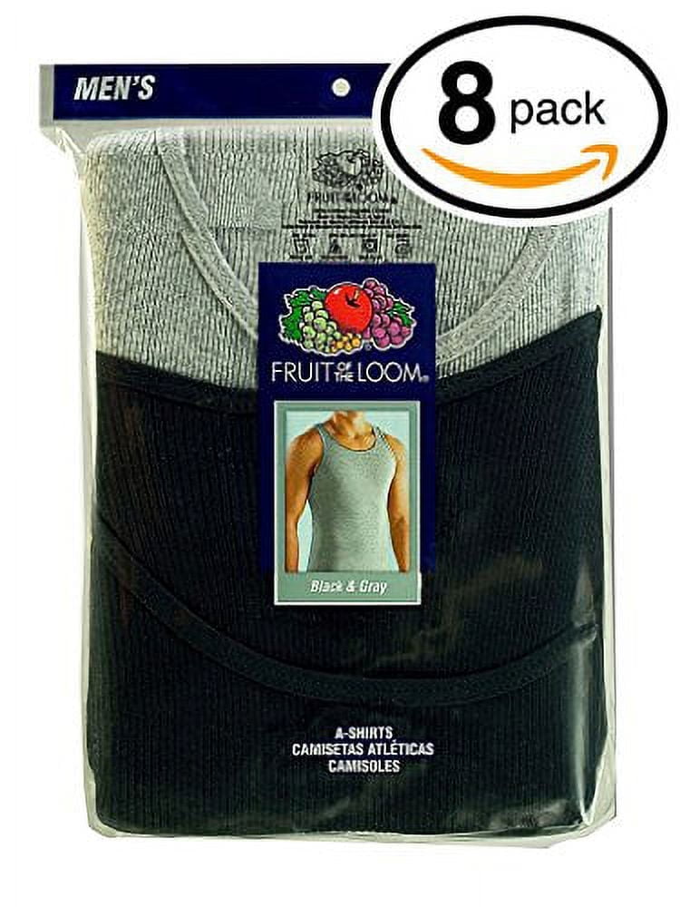 Fruit Of The Loom Confezione Da 3 Magliette Da Uomo In Cotone Pesante 24 Sacchetti In Tessuto – S M L XL XXL 3XL – Diversi Colori, 1 Bianco, 1 Blu Navy, 1 Grigio Erica, S - Foto 8