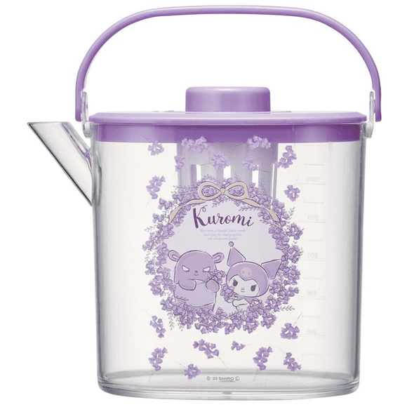 SANRIO KUROMI Théière Claire 1.2L (Édition Japonaise)