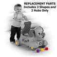 thumbnail image 3 of Fisher-Price Laugh and Learn Stride-to-Ride Puppy W9740 - Replacement Parts - Includes 3 Shapes and 2 Hubs, 3 of 4