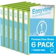 thumbnail image 1 of Davis Group, Easyview Premium, Round Ring, Customizable, View Binder, 6 Pack, 1", 1 of 3