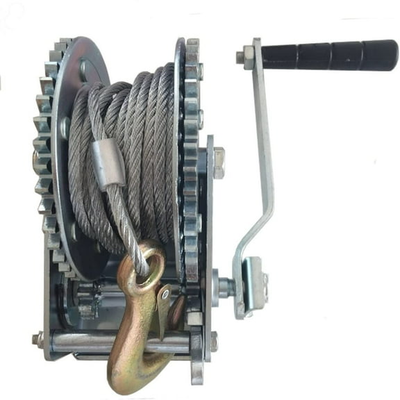 Boss Buck Versatile 1,200Lb Capacity Winch w/ 26' Cable and Hook Pulling Device