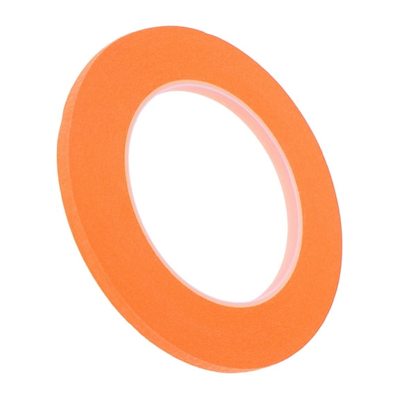 Unique Bargains Painters Tape Easy Removal 5500x0.6x0.01cm/60.15 Yards x 0.24 Inches x 140um Masking Master Tape Orange