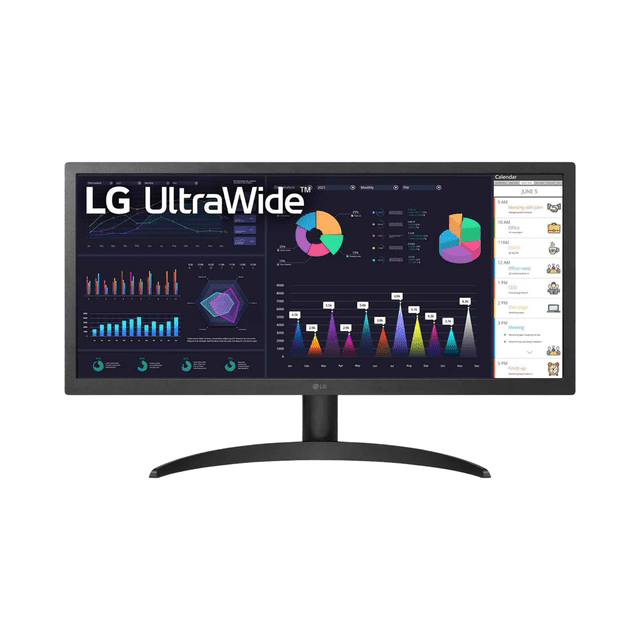 Boîte Ouverte LG 26WQ500-B 25,7” Moniteur FHD IPS Ultra Grand (2560x1080) HDR10 AMD FreeSync
