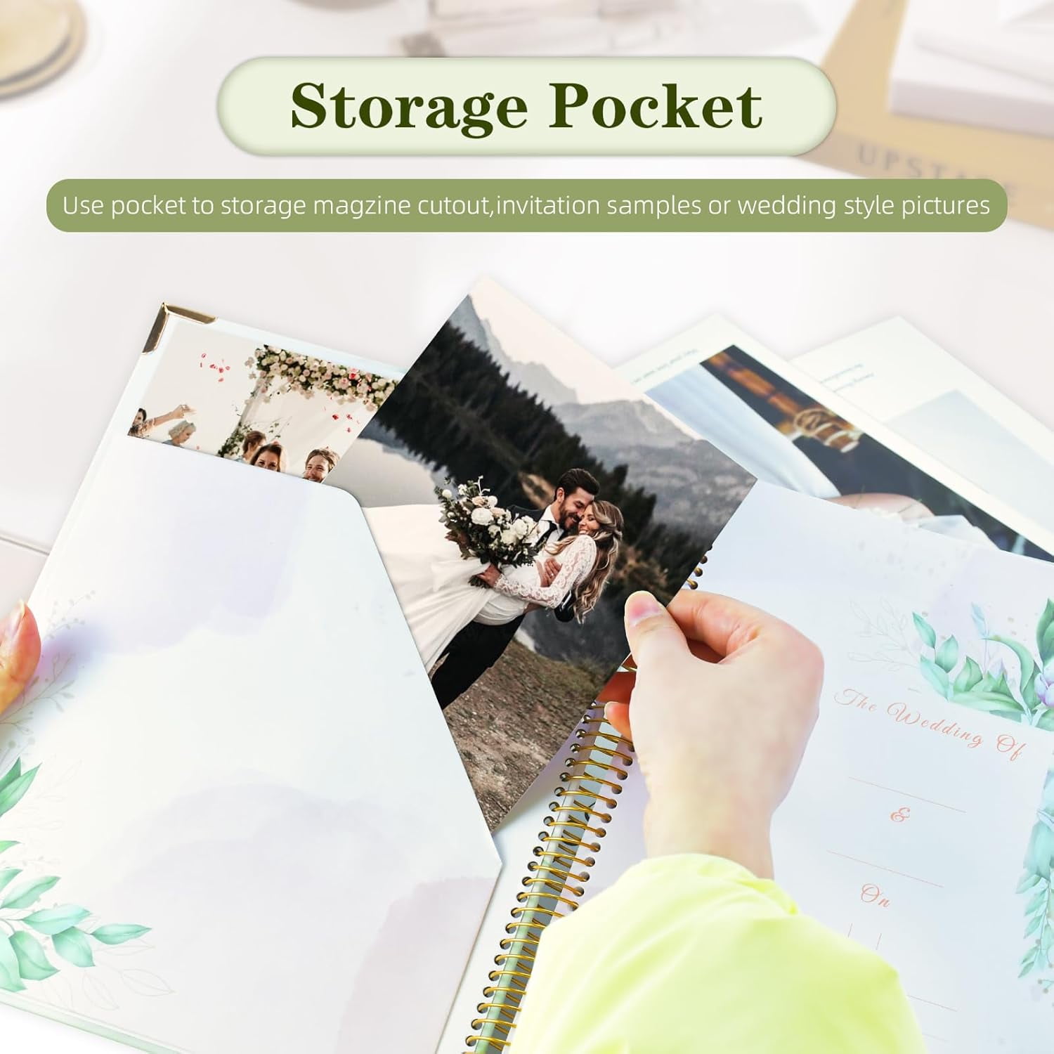 Wedding Planner for Bride, Wedding Planning Book and Organizer Notebook with Stickers, Checklists & Calendars for Engaged Couples
