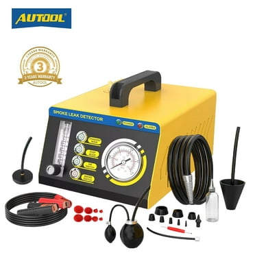 AUTOOL EVAP Car Smoke Machine Smoke Leak Detector Automotive Pipe System Smoke Tester 12V/24V 10 Psi/35 PsiAutomotive Fuel Pressure Tester for Cars Motorcycles Truck, SDT208