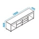 thumbnail image 3 of Rack BRV Moveis para TV de 55 Pulgadas Blanco, 3 of 4