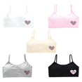 thumbnail image 3 of Gyratedream Girls' Cotton Cropped Bra Cami Training Bra Girls Sports Bralette FREE SIZE, 3 of 3