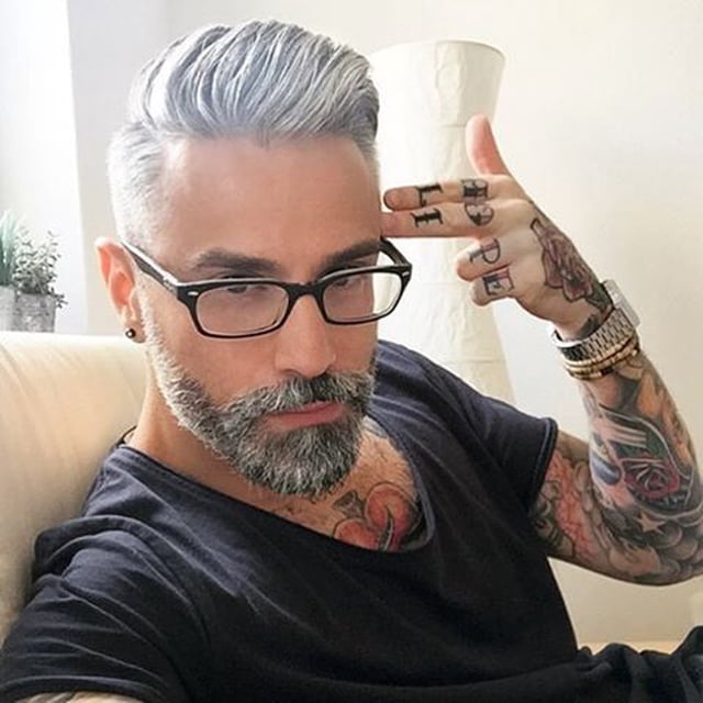 Dreambeauty Toupee para hombre 10"?8"" Virgen europea 20% #1b Mezcla de cabello humano negro 80% Plata Cabello sintético Piel suave y delgada Piezas de cabello para hombre Sistema de reemplazo de cabe