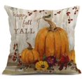 thumbnail image 4 of 4 piezas fundas de almohada decoración del hogar de otoño fundas de almohada decorativas para sofá cojín sofá exterior Halloween calabazas fundas doradas, 4 of 4
