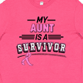 thumbnail image 4 of Inktastic My Aunt is a Survivor Breast Cancer Awareness Youth T-Shirt, 4 of 5