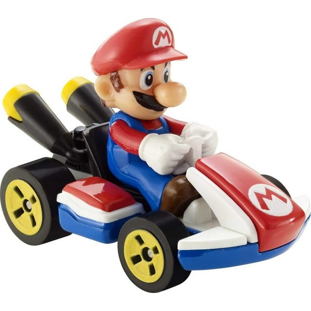 Hot Wheels Mario Kart Mario 1:64 Scale Die-Cast Replica Vehicles For Kids Ages 3+ Years