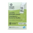 thumbnail image 1 of Nature Clean Detergent a lessive en feuilles Lin Blanc 32 Charges, 1 of 2