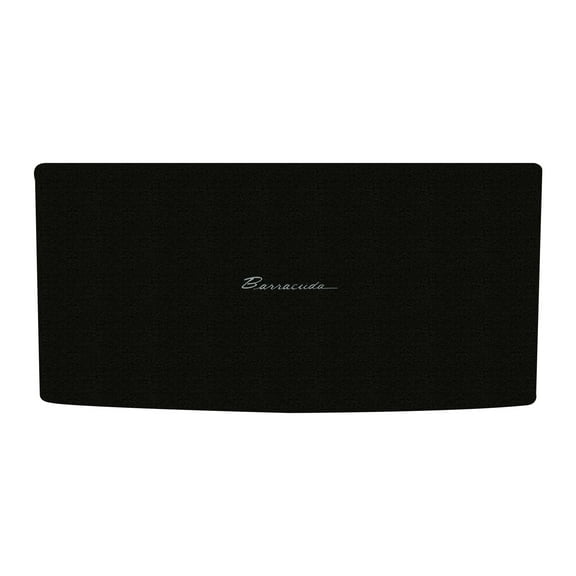 Lloyd Mats LogoMat Custom-Fit Carpet Trunk Mat for 1964-1966 Plymouth Barracuda, Black