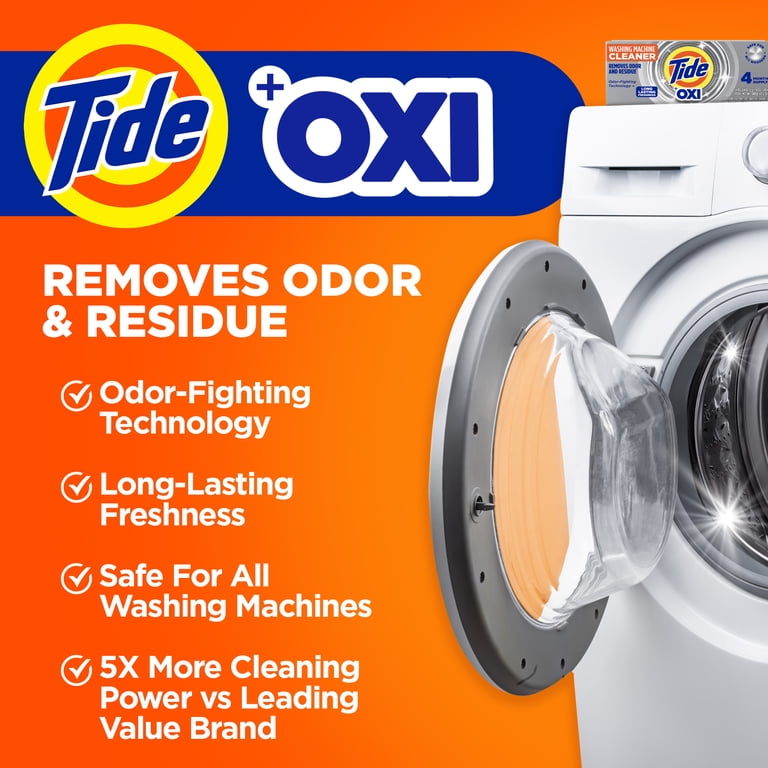 Washing Machine Cleaner with Oxi, 4 Count photo 3