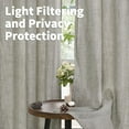 thumbnail image 2 of Natural Linen Curtains Long for Living Room Bedroom Groet Top Light Filtering Privacy Linen Textu Window Semi Sheer Drapes Birch Panels x, 2 of 7