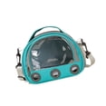 thumbnail image 3 of Bolsa de transporte para hámster, con agujeros transpirables, ventana de acceso lateral, bolso de hombro para hurones Azul, 3 of 8