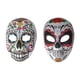 thumbnail image 2 of 2PC Día Muertos s completas de vacaciones Cosplay Moda Clásica de broma anónima Disfraz para fiestas de adultos Macarena cubierta de la cara de la fiesta, 2 of 8