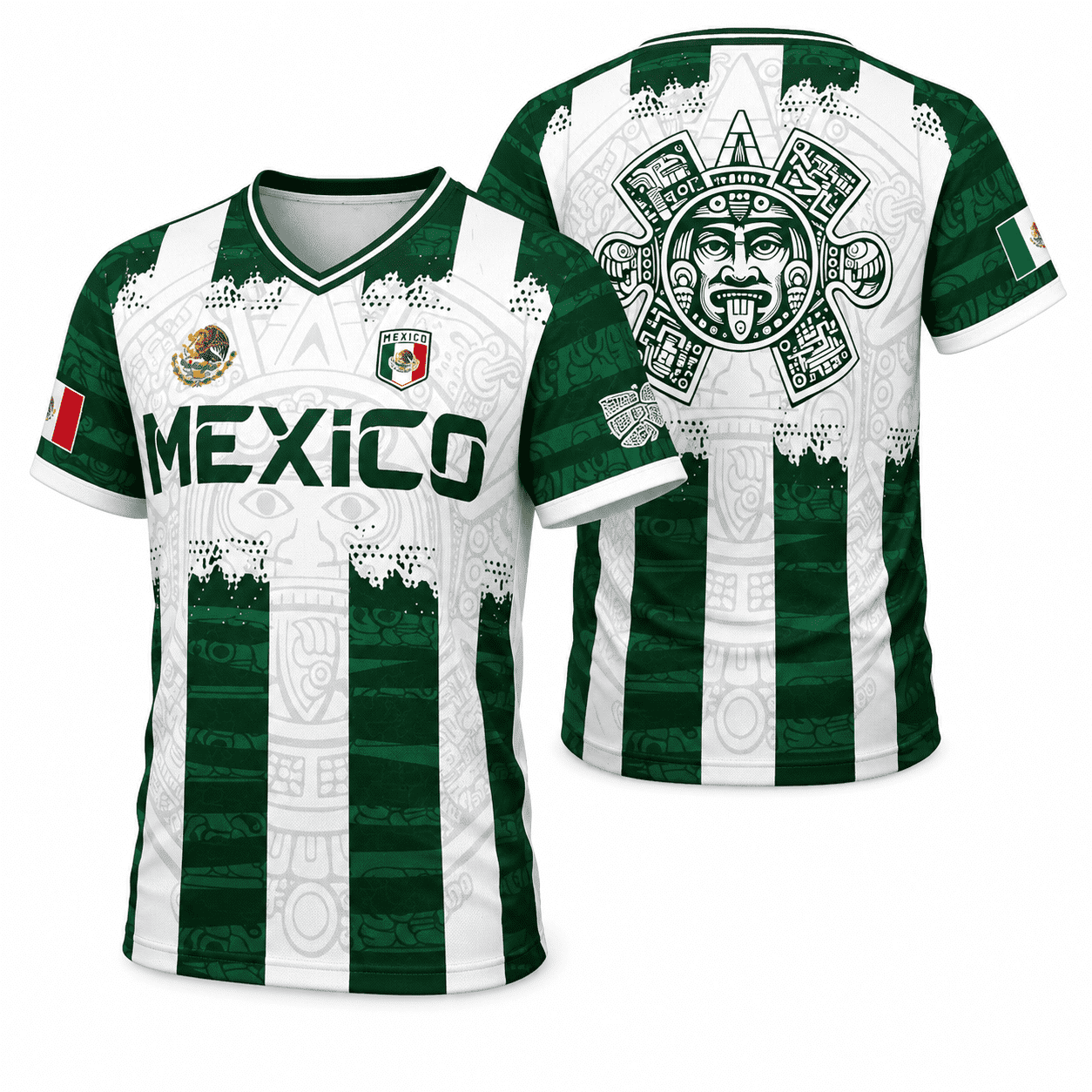 Mexican Flag Football Shirt for Men - 2026 Team Mexico Soccer