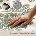 thumbnail image 6 of ODIKA 3'x5' Washable Throw Rug Long Sage Nostalgic Avian Botanical Repeating Motifs Bathroom for Entryway, Kitchen, Mudroom, Stain Resistant, Low Profile, Non-Slip, 6 of 7
