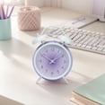 thumbnail image 2 of Unique Bargains Gradients Alarm Clock with Dual Bells Purple 4.6"L x 2.2"W x 6.3"H, 2 of 5