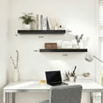 thumbnail image 4 of Mifurn 23.6'' Floating Shelves for Wall, Set of 2, Black, 4 of 6