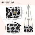 thumbnail image 7 of Pzuqiu Cow Print Crossbody Bags Leather Women Trendy Craftsmanship Women Crossbody Bag with Chain Strap Versatile Minimalist Fashion for Daily Use and Travel, 7 of 7