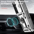 thumbnail image 4 of Decase Case for Samsung Galaxy Z Fold 6 ,Built-in Hinge Protection with S Pen Holder Slide Camera Cover 360° Rotating Kickstand,Military Grade Drop Protection Shockproof Cover for Z Fold6,Silver, 4 of 10