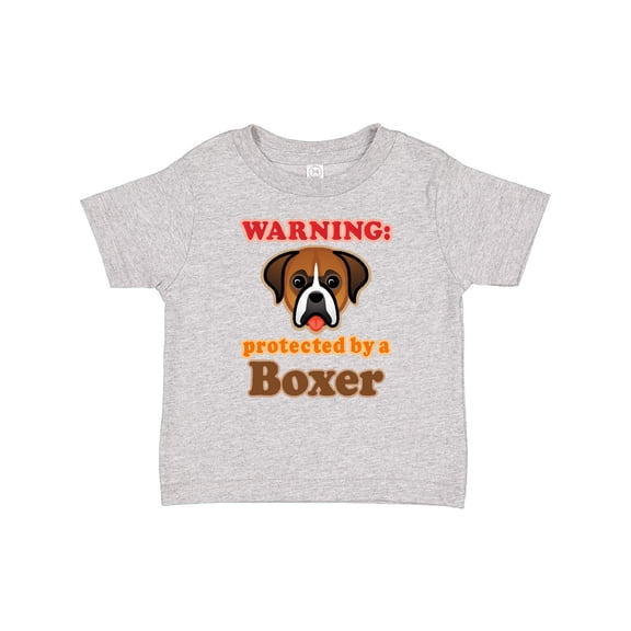 Inktastic Protected by a Boxer Dog Boys or Girls Baby T-Shirt