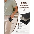 thumbnail image 3 of Mandu RFID Men's Bifold Leather Wallet Zipper Coin Pocket Anti-Theft Foldable Wallet for Daily Use, 3 of 5