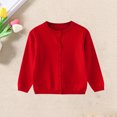 thumbnail image 4 of Grblisyd Girls Cardigan Sweater 2026 Fall Kids School Uniforms Casual Button Down Sweaters Tops Winter Warm Jacket, 4 of 4