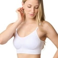 thumbnail image 3 of Coobie Scoopneck Cami Bra with Back Closure 9172,White,One Size, 3 of 8