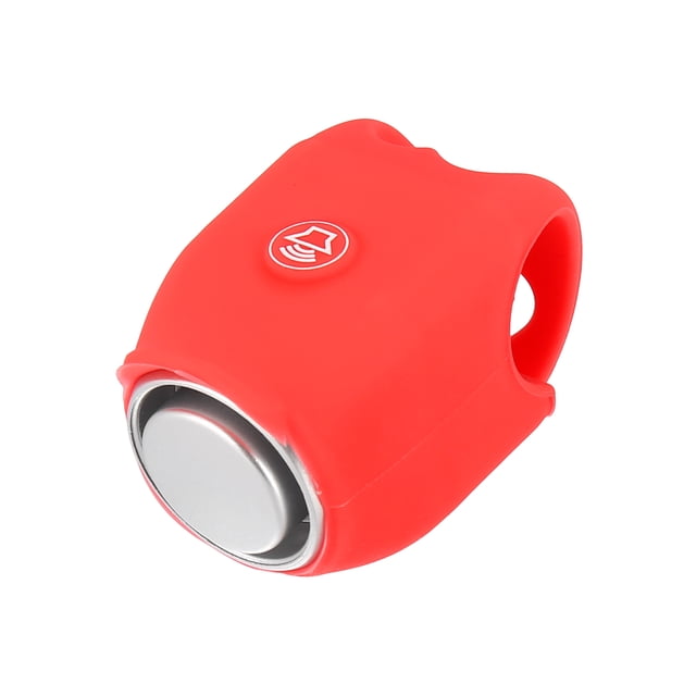 Timbre de bicicleta eléctrica Unique Bargains campanas de bicicleta silicona rojo