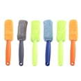 thumbnail image 1 of 4pcs Coche Motocicleta Rueda Neumático Superfine Fiber Brush Hub Limpiar Lavar Útil Cepillo Coche Camión Motocicleta Bicicleta Lavado Herramientas de limpieza (azul, verde, gris y naranja), 1 of 4