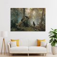 thumbnail image 4 of Ivan Shishkin Print Painting Morning in A Pine Forest Poster Cool Artworks Painting Wall Art Canvas Prints Hanging Picture Home Decor Posters Gift 24x36inch(60x90cm), 4 of 6