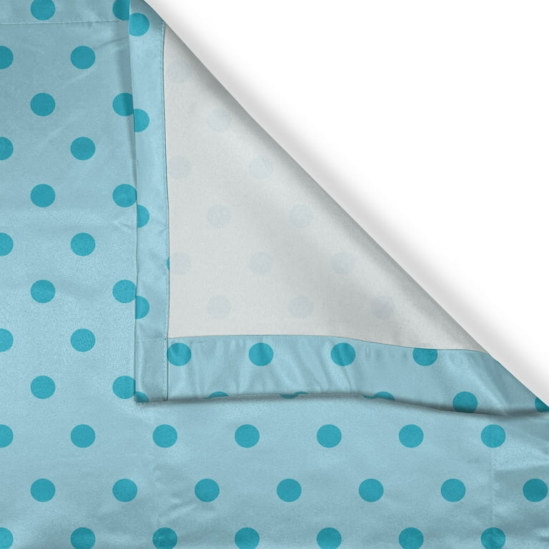 Ambesonne Vintage Woman Kitchen Curtains, Polka Dot Dress, 55"x45", Pale  Blue Teal White - Walmart.com