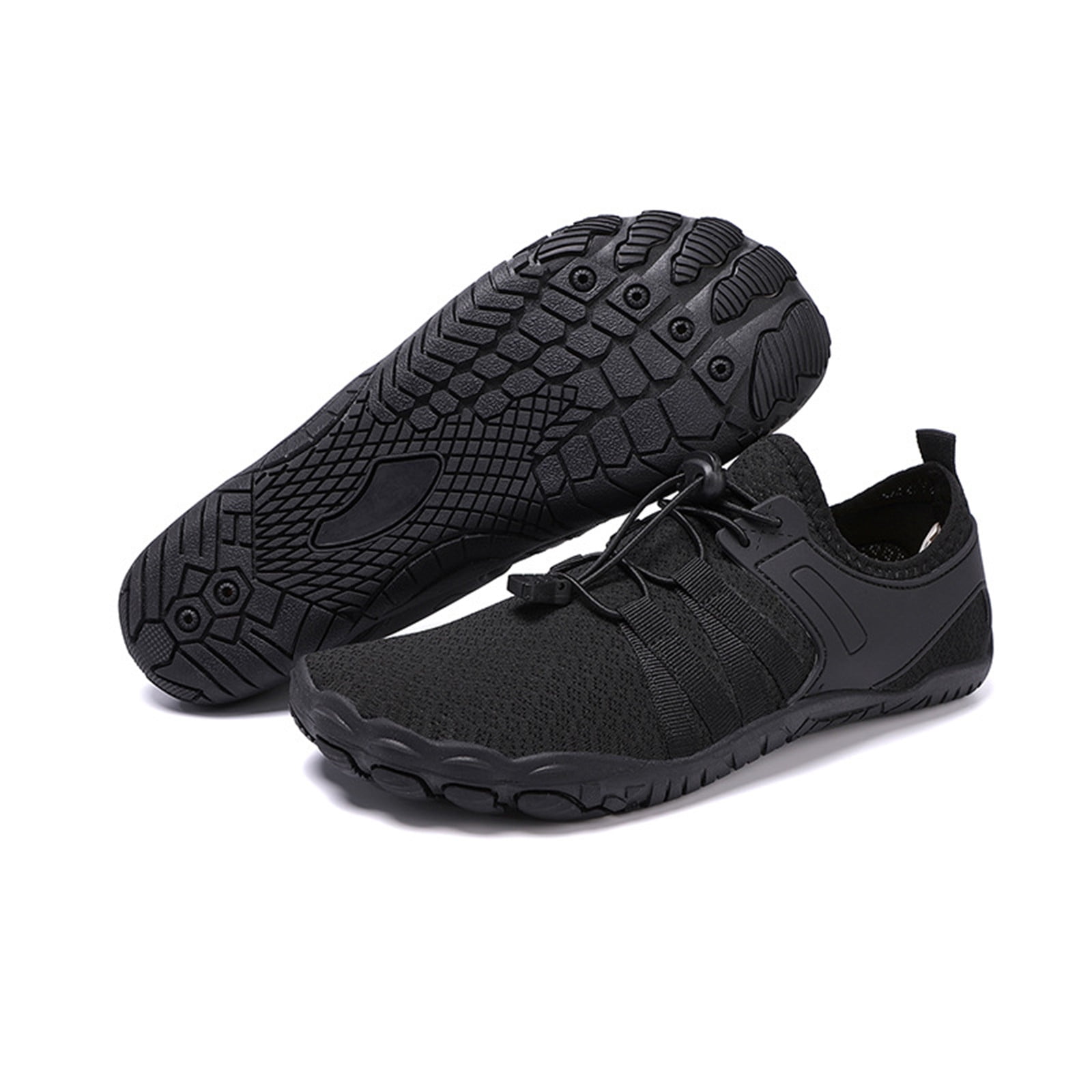 KANG Fashion Unisex Outdoor River-Trekking Shoes, Non-Slip, Water-Resistant Aqua Shoes for Hiking, the Beach, the Pool, the Gym, and Outdoor Sports with a Flexible, Protective Sole Black 46