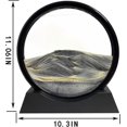 thumbnail image 2 of Moving Sand Art Picture - Sand Painting Liquid Motion Decor, 3d Deep Sea Sandscape, Round Glass Frame Display Flowing Sand Relaxing Decoration, 2 of 5