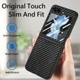 thumbnail image 6 of Magnetic Samsung Galaxy Z Flip 5 Case [Compatible with MagSafe],Anti-Fingerprint,Anti-Scratch,Ultra Slim Shockproof Luxury Samsung Galaxy Z Flip 5 Rugged Phone Cover Case,Black, 6 of 10
