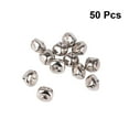 thumbnail image 5 of Entireivity 50Pcs 25mm Christmas Jingle Bell Silver Cross with 20m Red String for Christmas Tree Jewelry Craft, 5 of 6