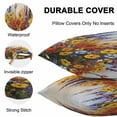 thumbnail image 4 of Waterproof Throw Pillow Covers Set of 2, 24x24 Inch Farmhouse Flowers Decorative Pillowcases Outdoor Pillow Slip Cushion Covers Set for Couch Tent Country Botanical Floral Oil Painting, 4 of 7