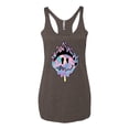 thumbnail image 2 of Wild Bobby Trippy Happy Face Women Tri-Blend Racerback Tank Top, 2 of 6