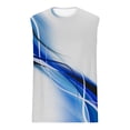 thumbnail image 5 of Men's Cotton Tank Top Casual Workout Sleeveless Shirts Soft Gym Muscle Bodybuilding Tee Blue S, 5 of 5
